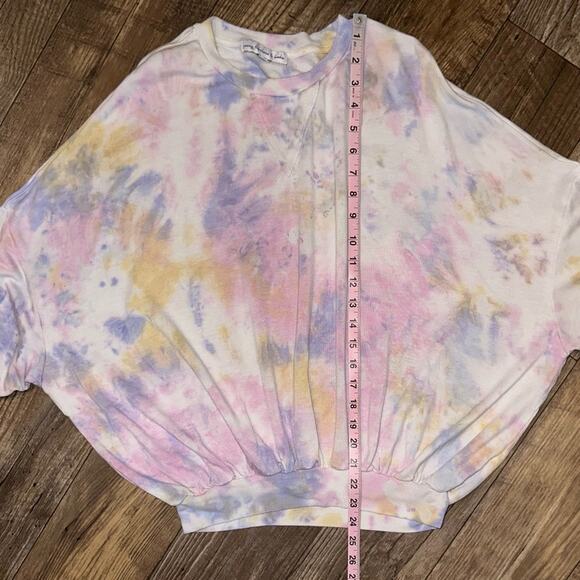 Young Fabulous & Broke Juliette Pastel Tie Dye Relaxed Pullover Size XS - Picture 12 of 12